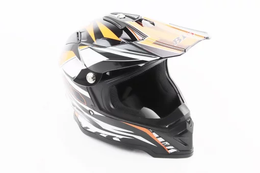 Шолом кросовий/ендуро/АТV BLD-819-7 L (59-60см), ЧОРНО-ПОМАРАНЧЕВИЙ, FIX-360417