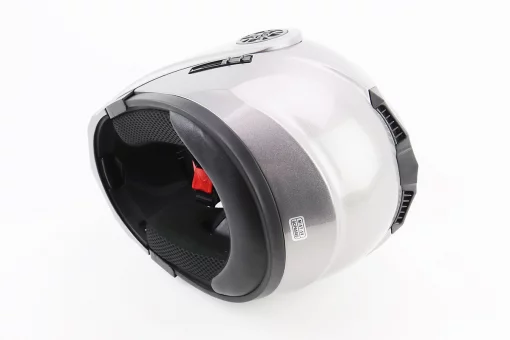 Шлем модуляр, закрытый с откидным подбородком+откидные очки BLD-159 М (57-58см), СЕРЫЙ глянец, FIX-360423