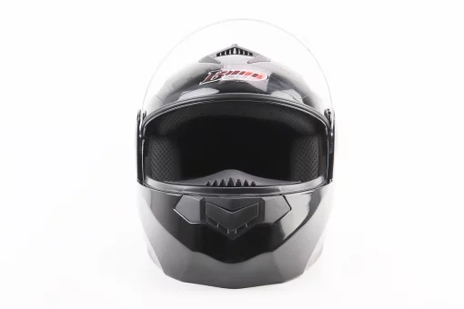 Шлем модуляр, закрытый с откидным подбородком+откидные очки BLD-159 М (57-58см), ЧЕРНЫЙ глянец, FIX-360425