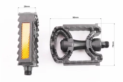Педали MTB 9/16" (113x77x27mm) пластиковые, чёрные PD-17, FIX-412101