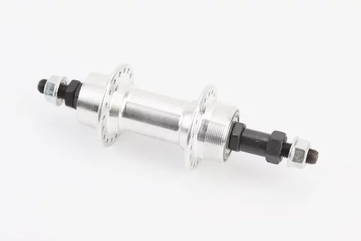 Втулка задняя MTB алюминиевая 14Gx36H под вольнобег, V-brake, 2 пром-подшипники 6200 2RS, крепл. гайка, FIX-412102