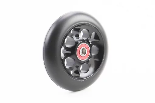 Колесо трюкового самоката 100мм, алюминиевое, пром-подшипники 608 (8х22х7) 2RS, чёрное тип 1, FIX-412130