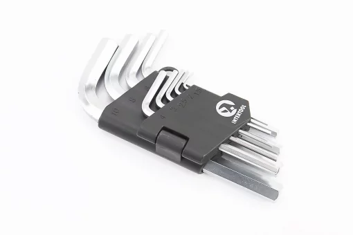 Набор Г-образных ключей HEX (1,5/2/2,5/3/4/5/6/8/10мм) CrV HT-0601, FIX-702191