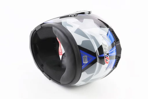 Шлем модуляр, закрытый с откидным подбородком+откидные очки BLD-159 М (57-58см), ЧЕРНО-СИНИЙ, FIX-360431
