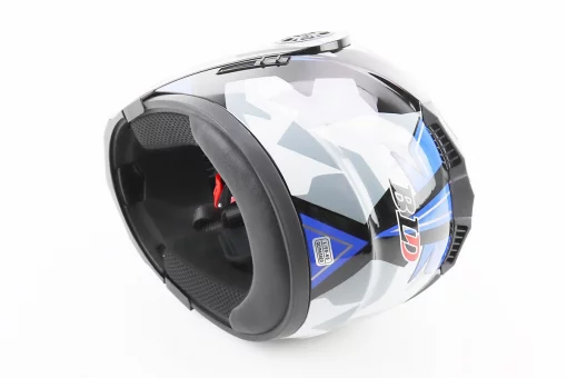 Шлем модуляр, закрытый с откидным подбородком+откидные очки BLD-159 L (59-60см), ЧЕРНО-СИНИЙ, FIX-360432
