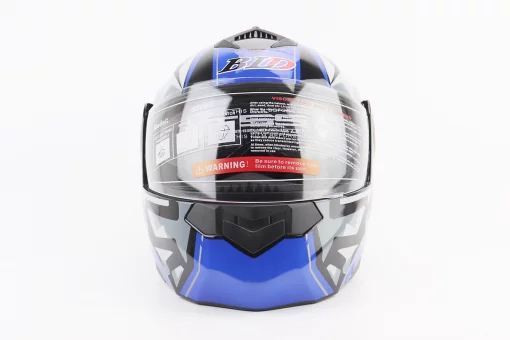 Шлем модуляр, закрытый с откидным подбородком+откидные очки BLD-159 L (59-60см), ЧЕРНО-СИНИЙ, FIX-360432