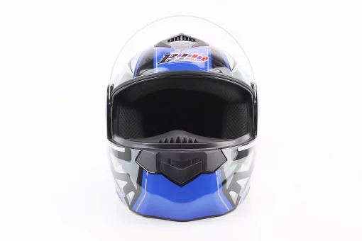 Шлем модуляр, закрытый с откидным подбородком+откидные очки BLD-159 L (59-60см), ЧЕРНО-СИНИЙ, FIX-360432