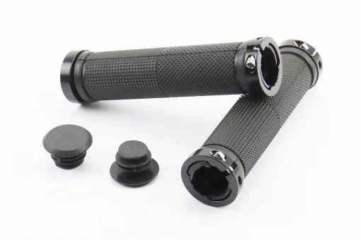 Ручки керма 130мм з затискачем Lock-On з двох сторін, чорні FL-426, FIX-406356