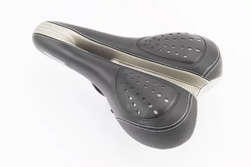 Сидіння MTB 265x160мм з гелевими вставками, чорно-сіре CROSSRIDE BSK-N31, FIX-406358