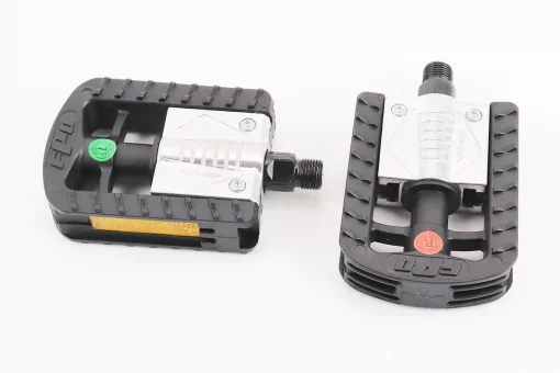 Педалі FOLDING складні 9/16" (109x74x29mm) пластико-алюминієві, чорно-сірі NW-306P, FIX-412145