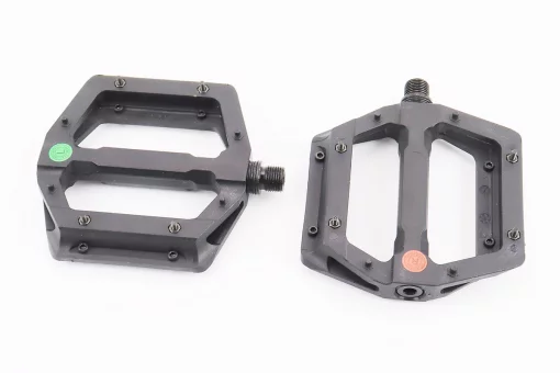 Педали MTB широкие 9/16" (117x110x25.5mm) со съёмными шипами, пром-подшипник (6*13*5), пластиковые, чёрные NW-613B, FIX-412146