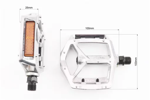 Педали BMX 9/16" (111.5x102x22mm) алюминиевые, VB-249DU, FIX-406386