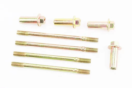 Шпилька циліндра d8мм, к-кт 4шт (2шт-120м, 2шт-128мм) + гайки, FIX-999621