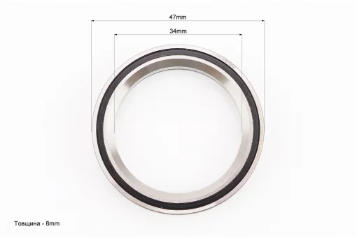 Подшипник MTB руля (47х34х7х45&deg;) 2RS, ACB-47, FIX-412153