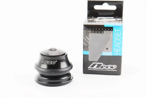 Кермова колонка 1-1/8" (44/28,6x44/30) безрізьбової вилки, напівінтегровані, висока, чорний H117DM, FIX-412156