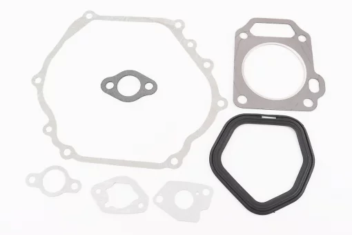 Прокладки двигателя 177F-77mm, к-кт 7 деталей, (паронит, резина), FIX-607017