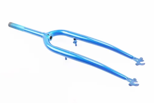 Вилка 26" с резьбой 1" (25,4мм), шток 200мм, V-brake, синяя, FIX-406432