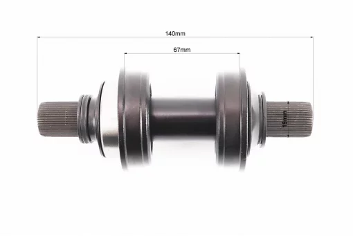 Каретка "шліци BMX 48T-19мм" 140мм, 2 пром-підшипники (19*41,28*11), KL-11F (American Type), FIX-406455