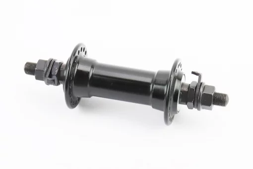 Втулка передняя MTB алюминиевая 14Gx36H, V-brake, крепл. гайка, чёрная, FIX-406462