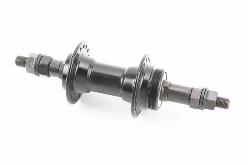 Втулка задняя MTB алюминиевая 14Gx36H под вольнобег, V-brake, крепл. гайка, чёрная FB-A201, FIX-406464