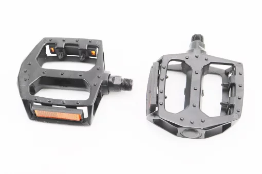 Педали MTB широкие 9/16" (107x100x25mm) алюминиевые, чёрные 808, FIX-406479