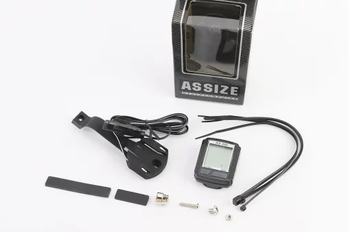 Велокомп'ютер 11-функцій, дротовий, чорний AS-300 (без батарейок), FIX-414003