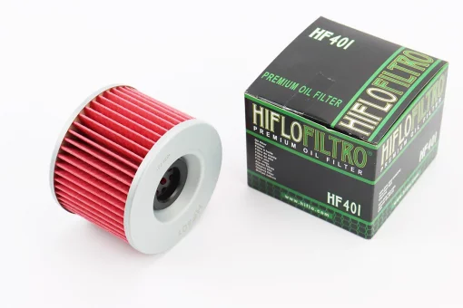 Фильтр-элемент масляный HF401 (76x58мм) KAWASAKI EL 250/ZL 400/EX 250 R Ninja/ GTR 1000, TRIUMPH Tiger 900, YAMAHA XJR 1300,