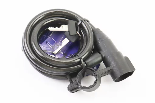 Замок протиугінний тросовий 2000х12мм під ключ, TY506, FIX-414017