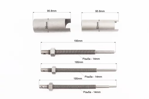 Съемник подшипников с захватом изнутри, набор, FIX-999655