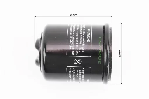 Фільтр масляний HF183 (52x65мм) APRILIA Atlantic 125/200/250 i/300 i/Scarabeo 125/GILERA DNA 125/180/250 Nexus, MALAGUTI Madison