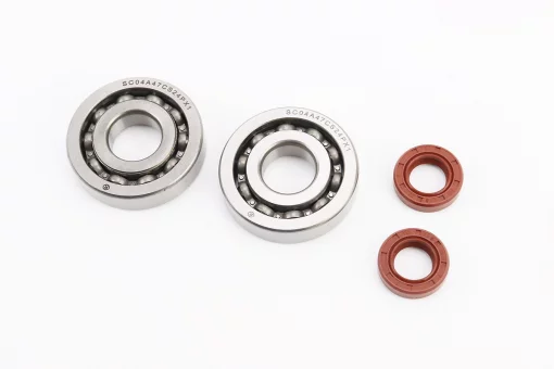 Підшипник колінвалу DIO AF18/27 SCO4A47CS24PX1 (20x52x12) 2шт + сальник 15,5x25,5x7 2шт, FIX-363011