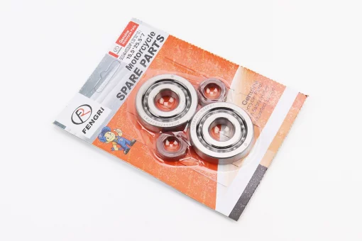 Підшипник колінвалу DIO AF18/27 SCO4A47CS24PX1 (20x52x12) 2шт + сальник 15,5x25,5x7 2шт, FIX-363011