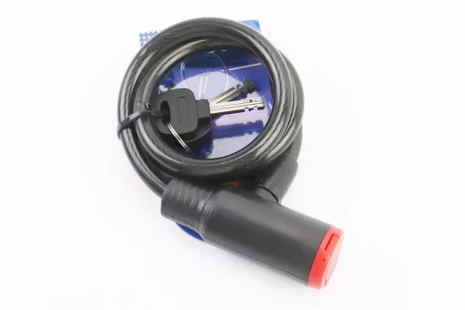 Замок противоугонный тросовый 1000х10мм под ключ, TY503, FIX-414022