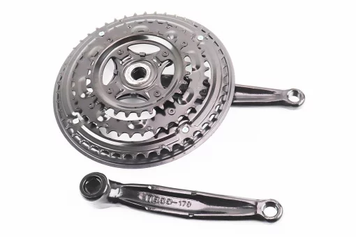 Шатуни "квадрат" 170мм, 48.38.28T MTB, чорні NSS-3001, FIX-406562