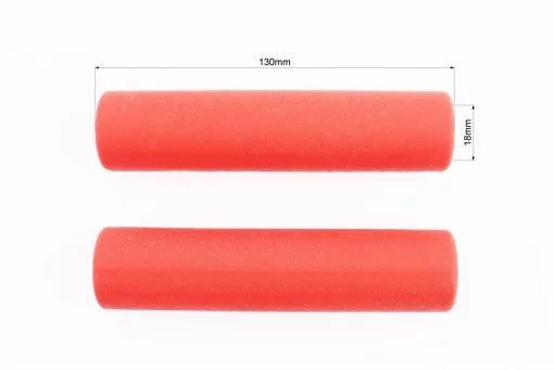 Ручки керма 130мм, силіконові, червоні SBG-6108, FIX-406607