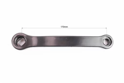 Шатун лівий "квадрат" 170мм MTB, чорний (вузький), від 10шт -15%, FIX-406649