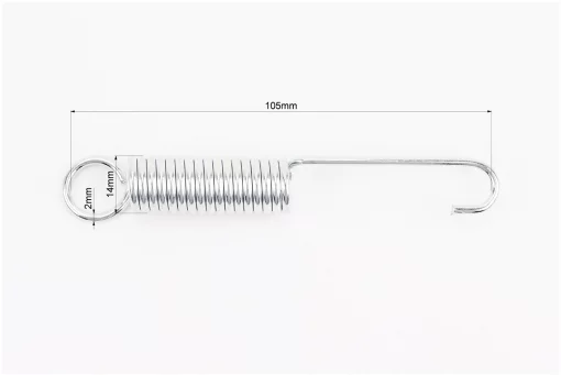 Пружина подножки боковой (&asymp;L105мм, D14мм, 17 витков), FIX-999692