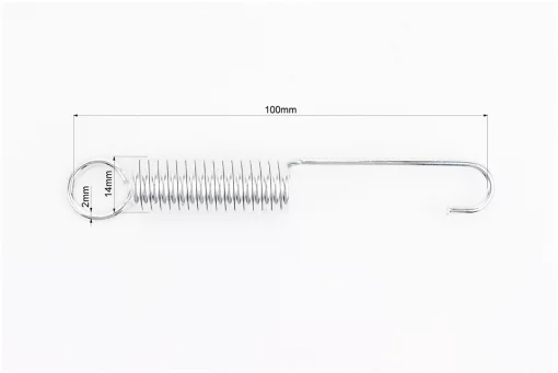 Пружина подножки боковой (&asymp;L104мм, D14мм, 17 витков), FIX-999693