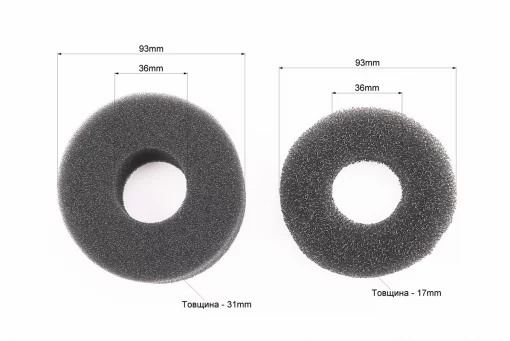 Фільтр повітряний - елемент тонкого очищення 178F, поролон к-кт 2шт Тип 2, FIX-602462
