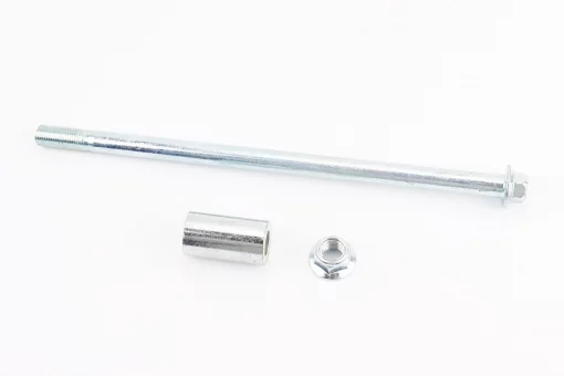 Ось переднего колеса d12mm; L243mm + втулка, гайка, FIX-999712