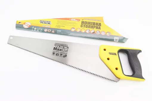 Ножовка по дереву 450мм, 9TPI MAX CUT, закаленный зуб, 3D заточка 14-2845, FIX-702319