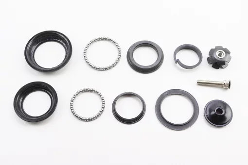 Кермова колонка 1-1/8"x1-1/4" (44/28,6x50.6/30мм) безрізьбової вилки, напівінтегровані, чорні H-100, FIX-406772