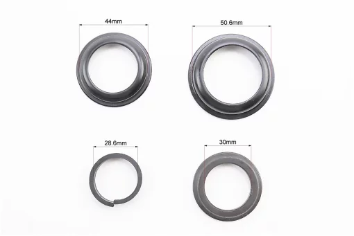 Кермова колонка 1-1/8"x1-1/4" (44/28,6x50.6/30мм) безрізьбової вилки, напівінтегровані, чорні H-100, FIX-406772