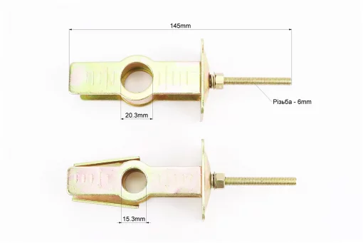Натяжитель цепи привода МОТО к-кт 2шт, тип 3 (желтый метал), FIX-999738