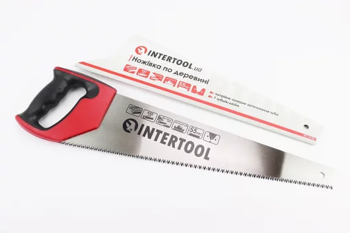 Ножовка по дереву 450мм, 7TPI, закаленный зуб, 3D заточка HT-3105, FIX-702342