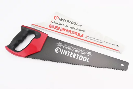 Ножовка по дереву 400мм, 7TPI, закаленный зуб, 3D заточка, тефлоновое покрытие HT-3107, FIX-702344