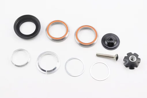 Кермова колонка 1-1/8" (41,8/28,6x41,8/30) безрізьбової вилки, інтегровані, пром-підшипники, чорні KL-B520, FIX-406839