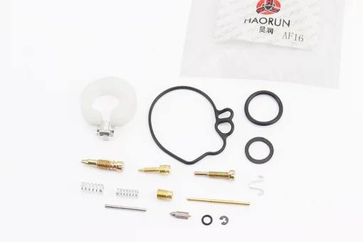 Ремонтный комплект карбюратора Honda TACT AF16, 15 деталей+поплавок, FIX-363180