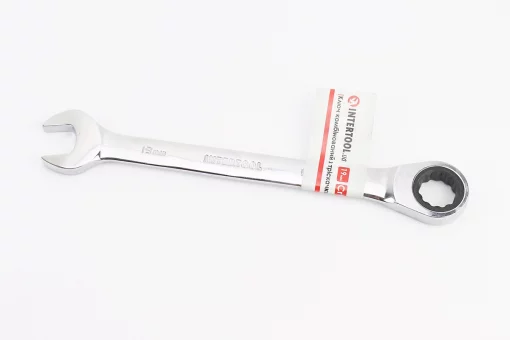 Ключ комбінований з тріскачкою 19мм CrV, PROF DIN3113 XT-1359, FIX-702354