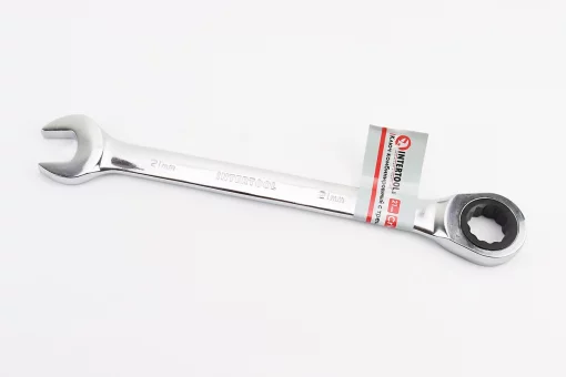 Ключ комбінований з тріскачкою 21мм CrV, PROF DIN3113 XT-1361, FIX-702355